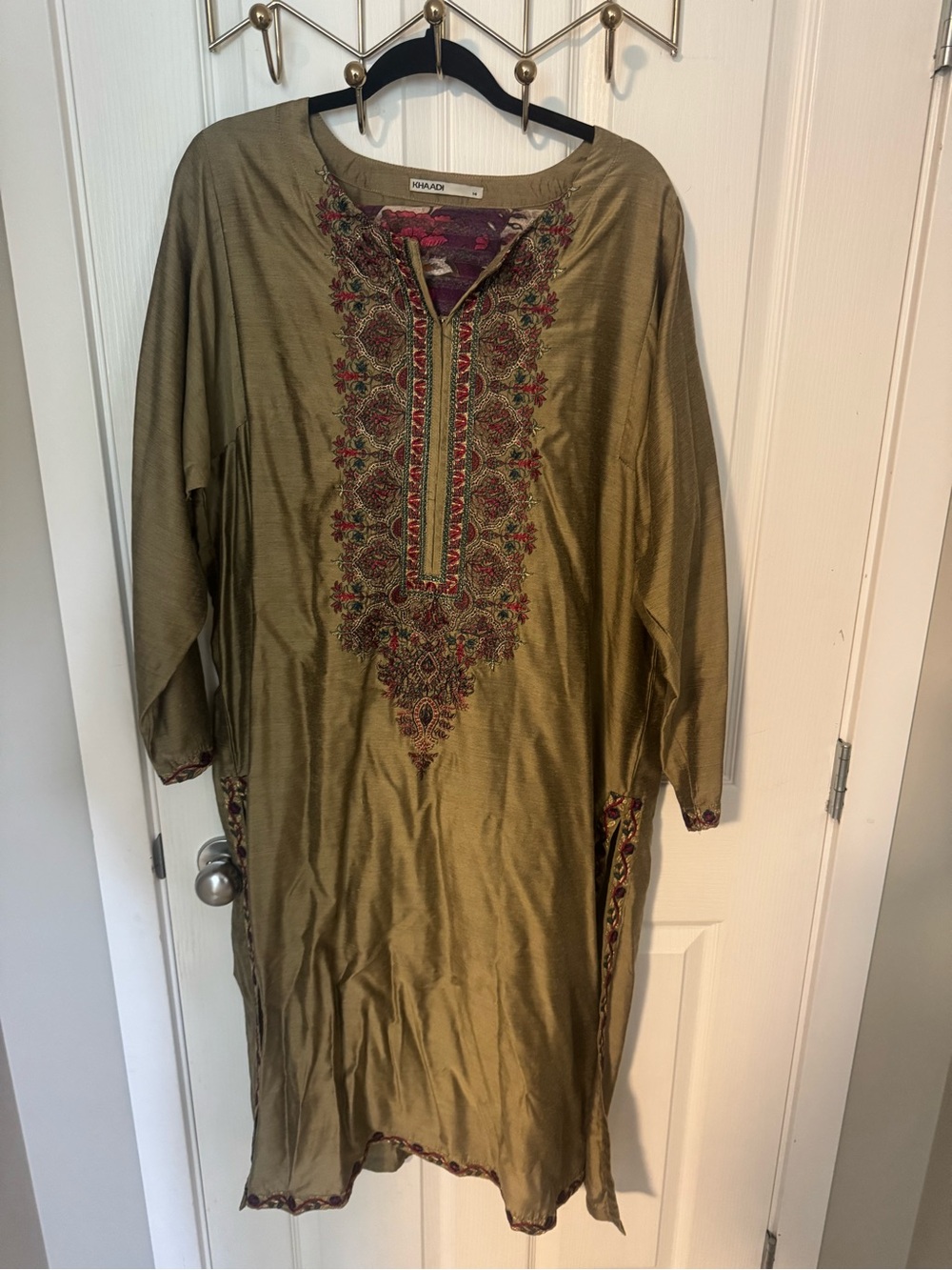 Bronze Embroidered Pakistani Suit Khaadi